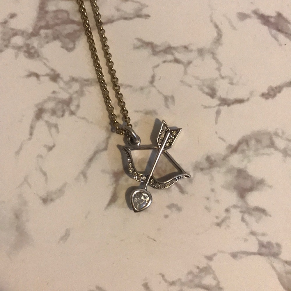 Y2K Juicy Couture Bow and Arrow Swarovski Necklace - Picture 3 of 7